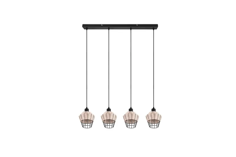 Borka Pendellampe 4 Lamper E27 Rotting - Trio Lighting - Belysning - Innendørsbelysning & Lamper - Vinduslampe - Vinduslampe hengende