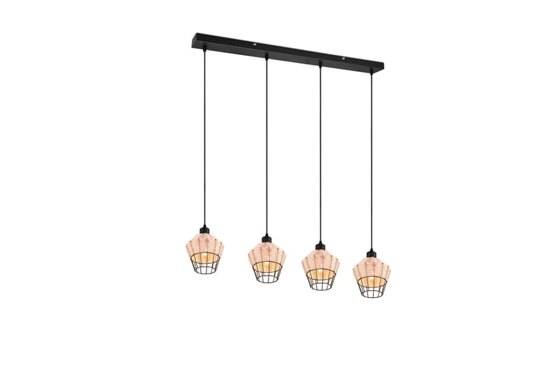 Borka Pendellampe 4 Lamper E27 Rotting, Trio Lighting