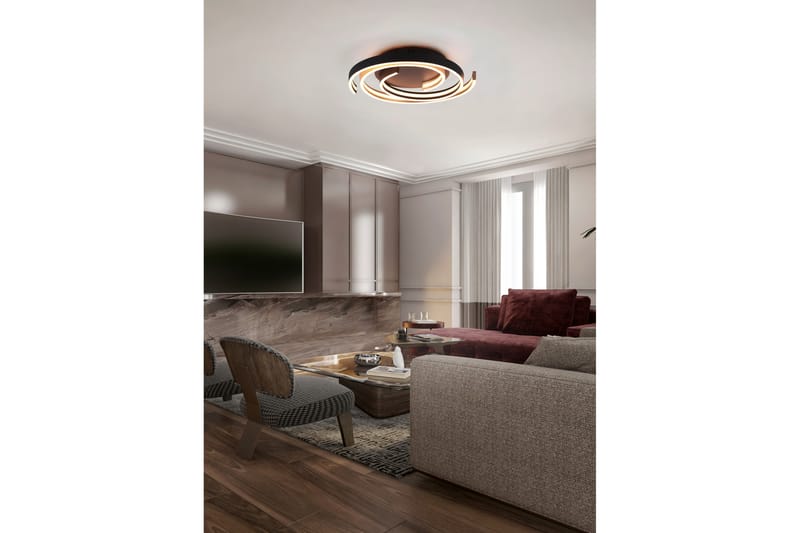 Caya LED-Taklampe Mattmessing - Belysning - Innendørsbelysning & Lamper - Vinduslampe - Vinduslampe hengende