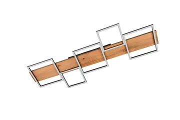 Harper LED-Taklampe 115 cm Mattsvart/Tre - Belysning - Innendørsbelysning & Lamper - Vinduslampe - Vinduslampe hengende