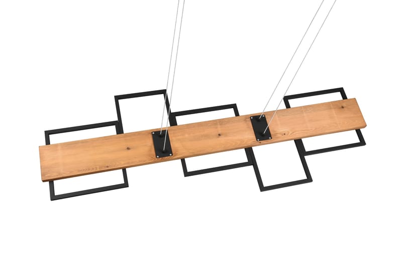 Harper LED-Pendellampe Mattsvart/Tre - Belysning - Innendørsbelysning & Lamper - Vinduslampe - Vinduslampe hengende