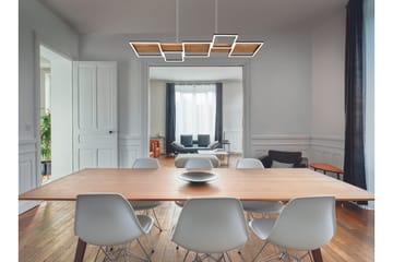 Harper LED-Pendellampe Mattsvart/Tre - Belysning - Innendørsbelysning & Lamper - Vinduslampe - Vinduslampe hengende