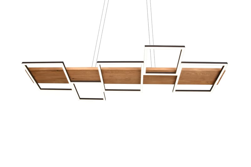 Harper LED-Pendellampe Mattsvart/Tre - Belysning - Innendørsbelysning & Lamper - Vinduslampe - Vinduslampe hengende