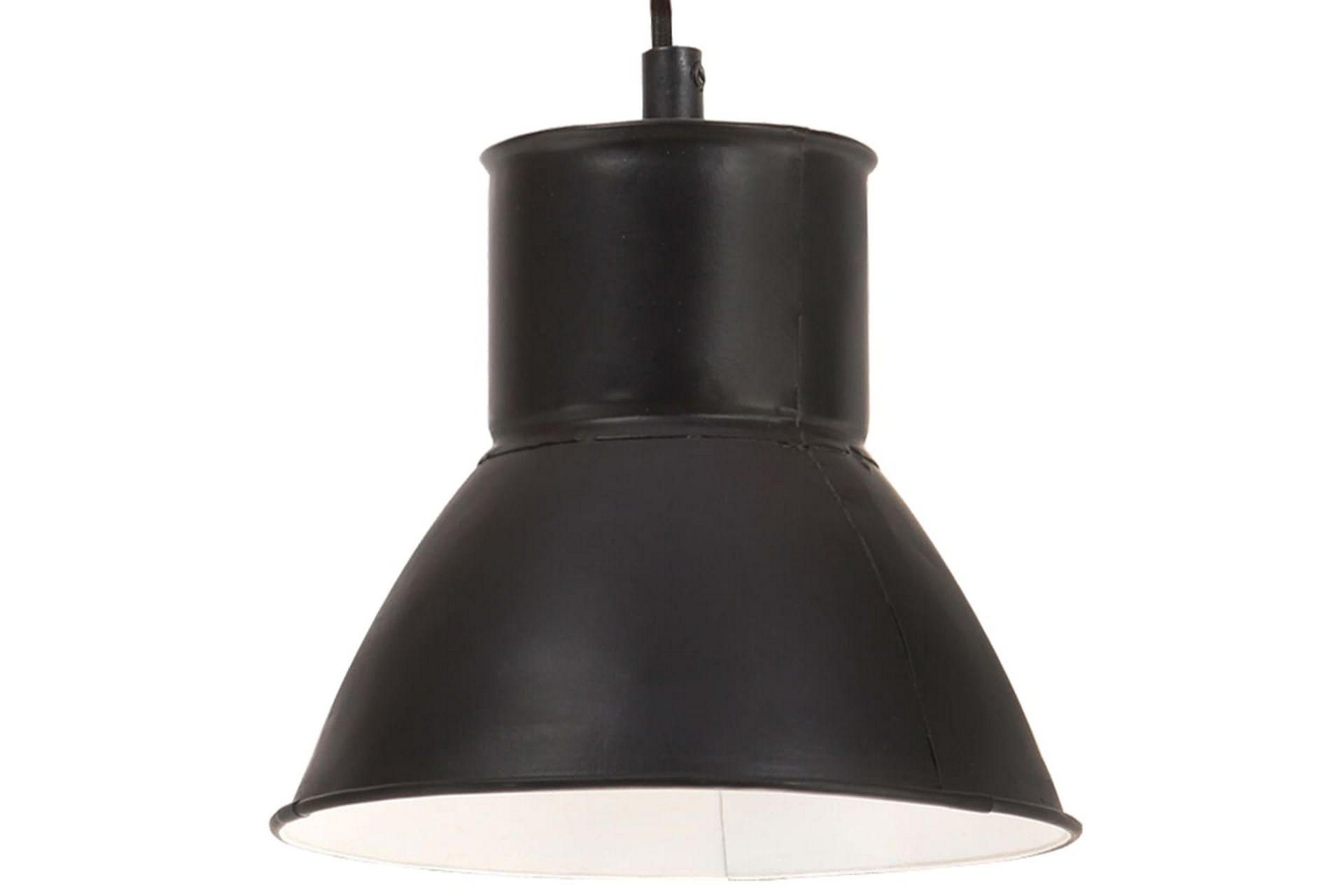 Hengelampe 25 W matt svart rund 17 cm E27 - Svart - Belysning - Innendørsbelysning & Lamper - Vinduslampe - Vinduslampe hengende