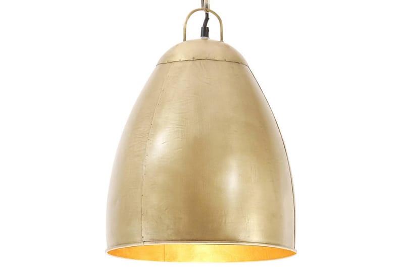 Industriell hengelampe 25 W messing rund 32 cm E27 - Belysning - Innendørsbelysning & Lamper - Vinduslampe - Vinduslampe hengende