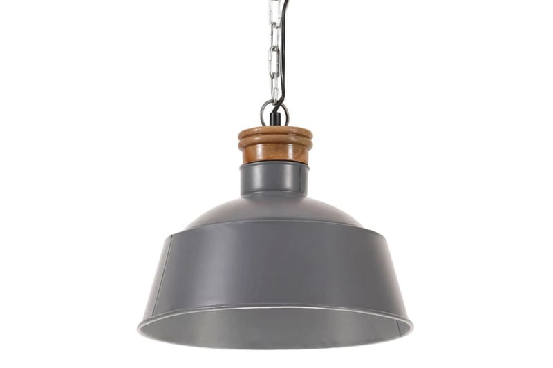 Industriell hengelampe 32 cm grå E27 - Grå - Belysning - Innendørsbelysning & Lamper - Vinduslampe - Vinduslampe hengende