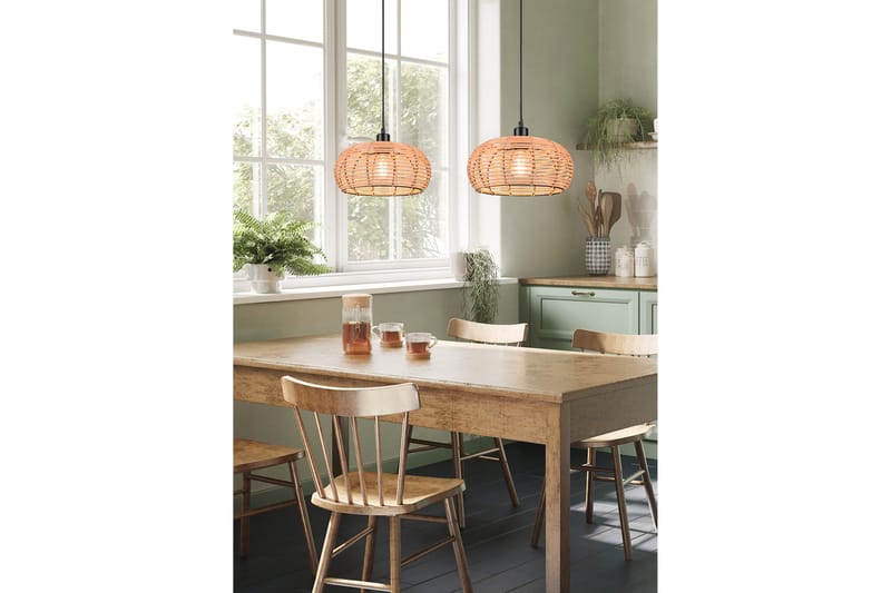 Inga Pendellampe 30 cm E27 Rotting - Trio Lighting - Belysning - Innendørsbelysning & Lamper - Vinduslampe - Vinduslampe hengende