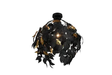 Leavy Taklampe 38 cm E27 Mattsvart - Belysning - Innendørsbelysning & Lamper - Vinduslampe - Vinduslampe hengende