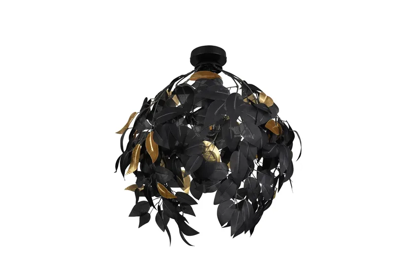 Leavy Taklampe 38 cm E27 Mattsvart - Belysning - Innendørsbelysning & Lamper - Vinduslampe - Vinduslampe hengende