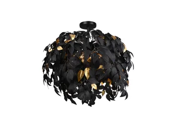 Leavy Taklampe 70 cm 3xE14 Mattsvart - Belysning - Innendørsbelysning & Lamper - Vinduslampe - Vinduslampe hengende