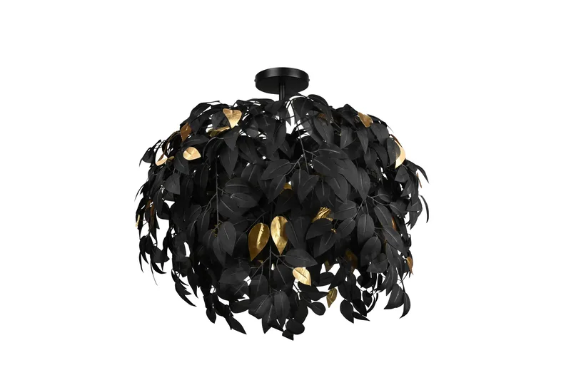 Leavy Taklampe 70 cm 3xE14 Mattsvart - Belysning - Innendørsbelysning & Lamper - Vinduslampe - Vinduslampe hengende