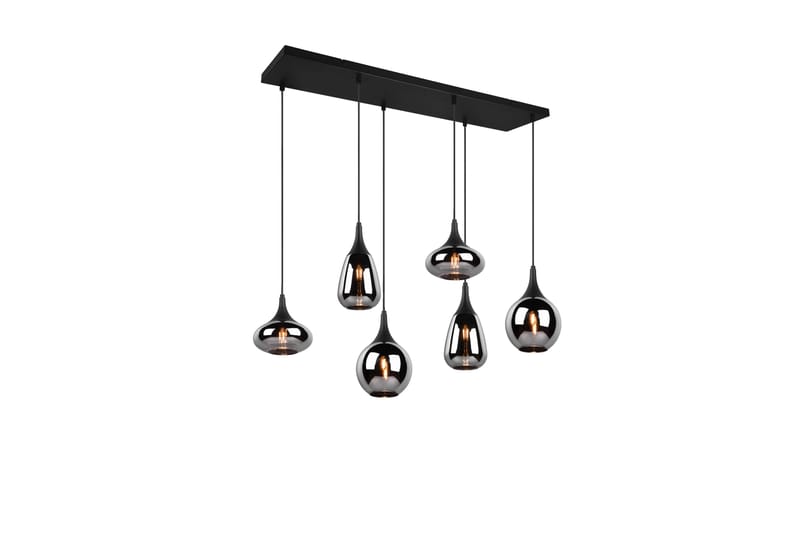 Lumina Pendellampe 6-os E14 Mattsvart - Belysning - Innendørsbelysning & Lamper - Vinduslampe - Vinduslampe hengende