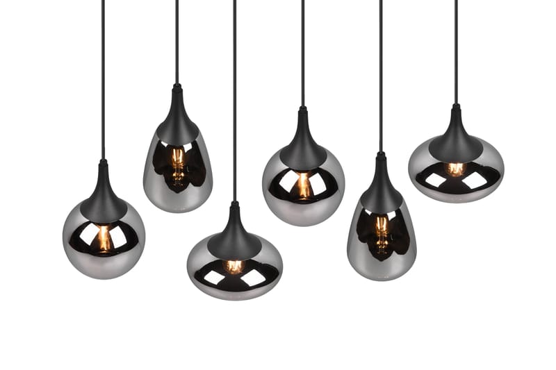 Lumina Pendellampe 6-os E14 Mattsvart - Belysning - Innendørsbelysning & Lamper - Vinduslampe - Vinduslampe hengende