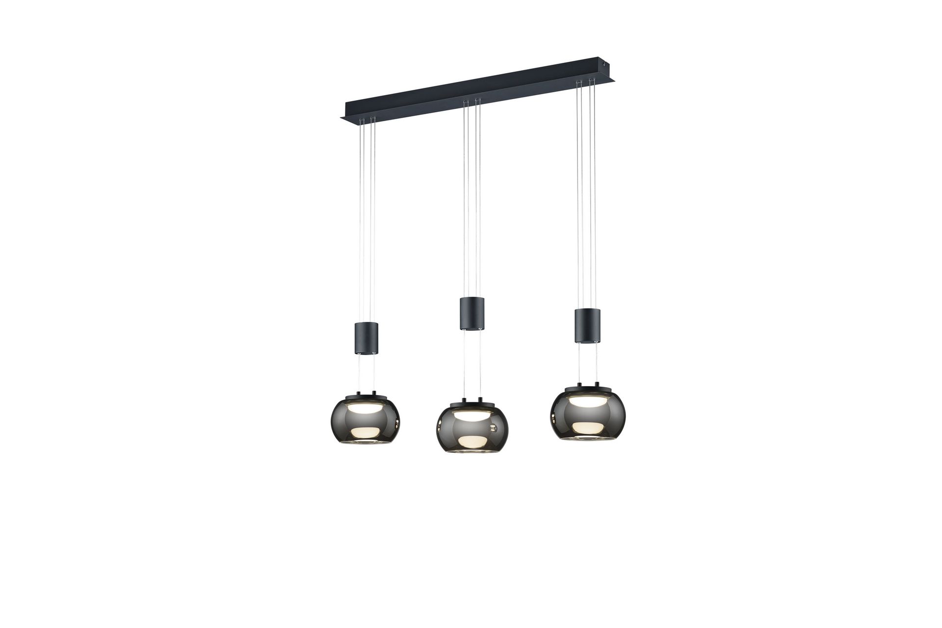 Madison LED-Pendellampe 3-os Mattsvart - Belysning - Innendørsbelysning & Lamper - Vinduslampe - Vinduslampe hengende