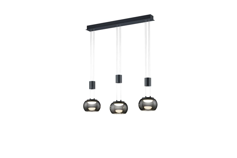 Madison LED-Pendellampe 3-os Mattsvart - Belysning - Innendørsbelysning & Lamper - Vinduslampe - Vinduslampe hengende