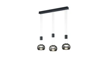 Madison LED-Pendellampe 3-os Mattsvart - Belysning - Innendørsbelysning & Lamper - Vinduslampe - Vinduslampe hengende