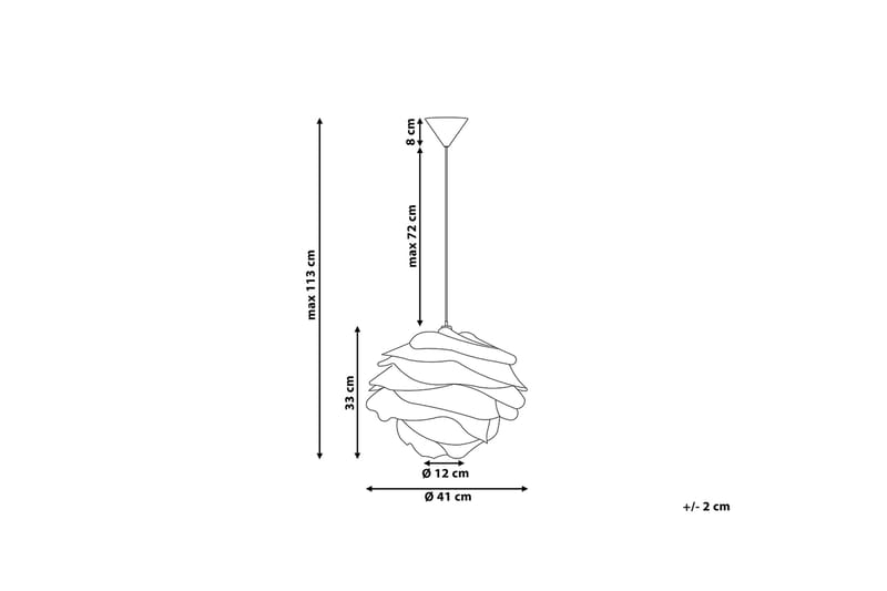 Nile Taklampe 41 cm - Hvit - Belysning - Innendørsbelysning & Lamper - Vinduslampe - Vinduslampe hengende