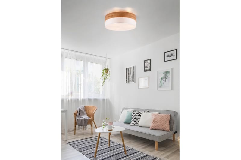 Seasons Taklampe 50 cm E14 Hvit/Tre - Belysning - Innendørsbelysning & Lamper - Vinduslampe - Vinduslampe hengende
