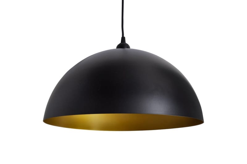 Taklampe 2 stk høydejusterbar halvkuleformet svart - Svart/Gull - Belysning - Innendørsbelysning & Lamper - Vinduslampe - Vinduslampe hengende