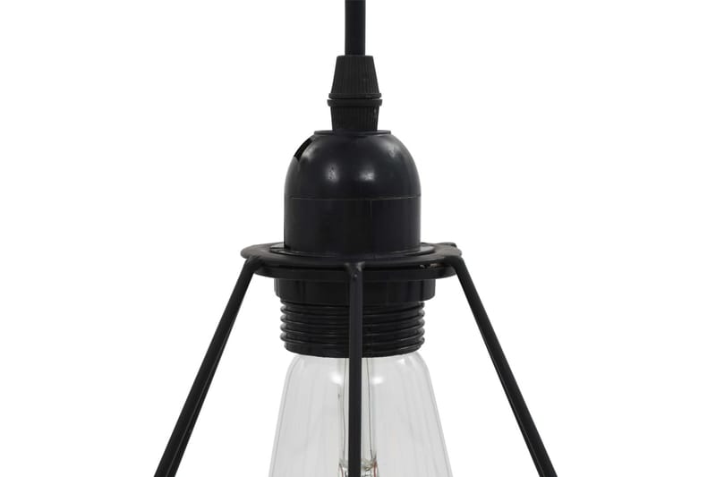 Taklampe med diamant-design svart 3 x E27 lysprer - Svart - Belysning - Innendørsbelysning & Lamper - Vinduslampe - Vinduslampe hengende