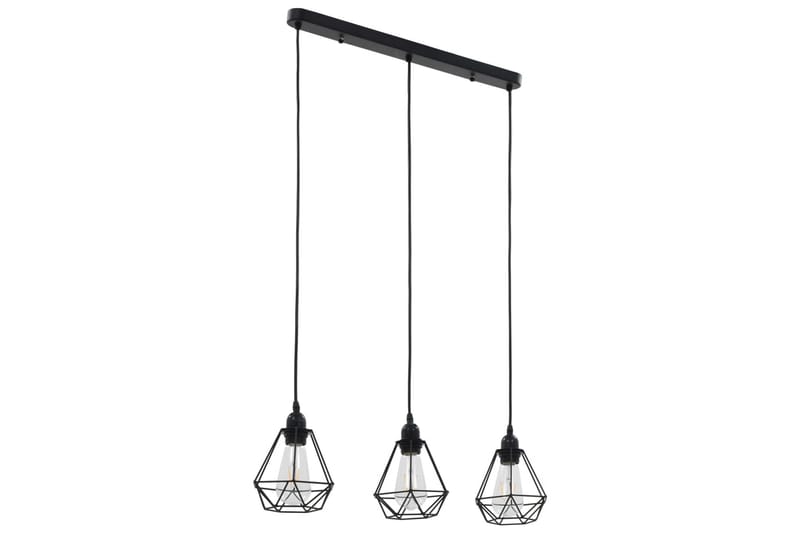 Taklampe med diamant-design svart 3 x E27 lysprer - Svart - Belysning - Innendørsbelysning & Lamper - Vinduslampe - Vinduslampe hengende