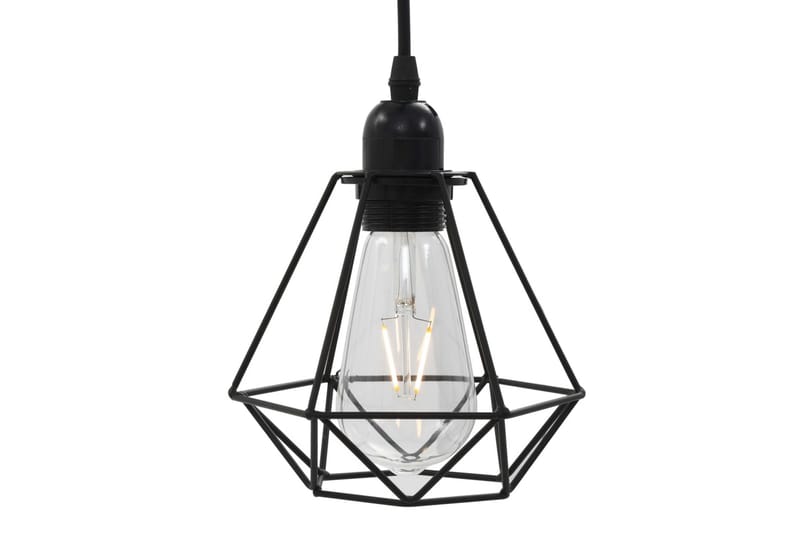 Taklampe med diamant-design svart 3 x E27 lysprer - Svart - Belysning - Innendørsbelysning & Lamper - Vinduslampe - Vinduslampe hengende
