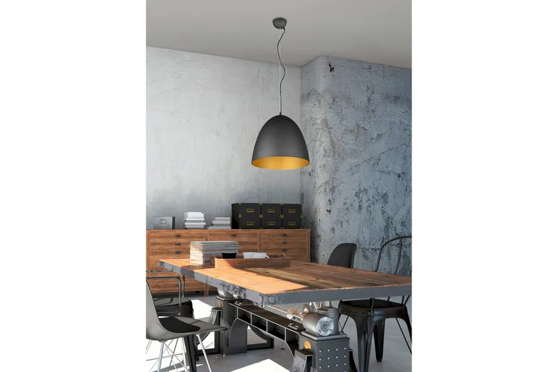 Tilda Pendellampe 40 cm E27 Mattsvart/Gull - Belysning - Innendørsbelysning & Lamper - Vinduslampe - Vinduslampe hengende