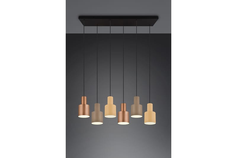 Trio Lighting Agudo taklampe 6L E27 flerfarget - Belysning - Innendørsbelysning & Lamper - Vinduslampe - Vinduslampe hengende