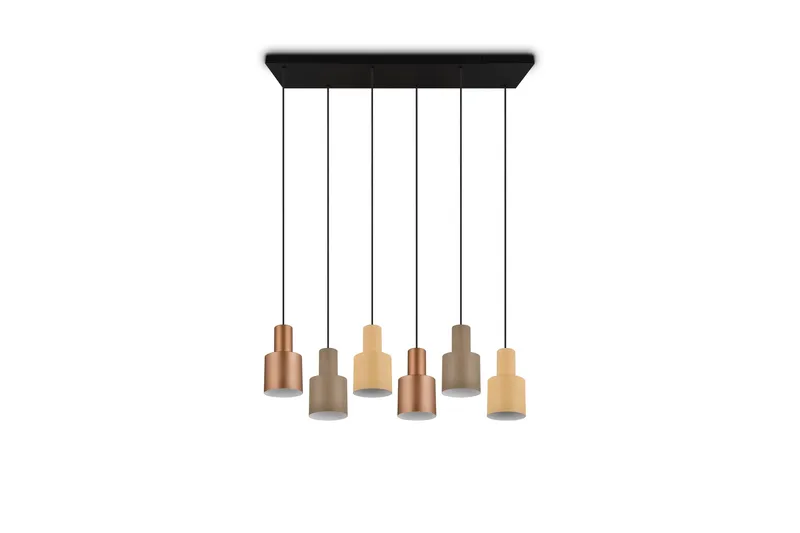 Trio Lighting Agudo taklampe 6L E27 flerfarget - Belysning - Innendørsbelysning & Lamper - Vinduslampe - Vinduslampe hengende