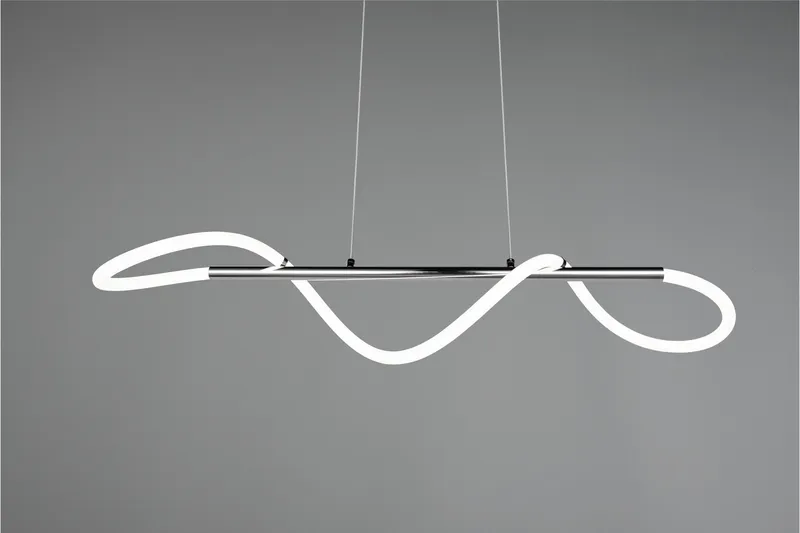 Trio Lighting Argos LED Taklampe Krom 4000K - Belysning - Innendørsbelysning & Lamper - Vinduslampe - Vinduslampe hengende