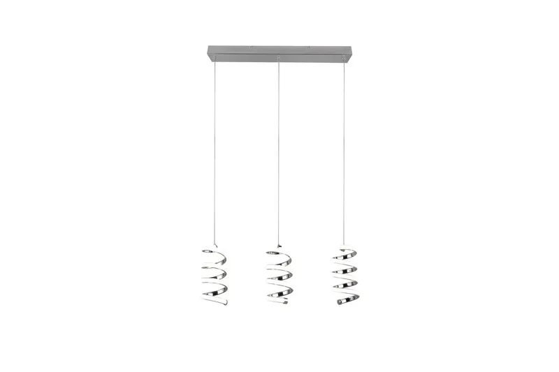Trio Lighting Laola LED Taklampe 3L Krom 4000K - Belysning - Innendørsbelysning & Lamper - Vinduslampe - Vinduslampe hengende