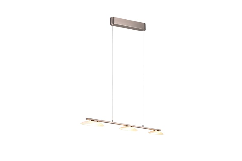 Trio Lighting Merton LED taklampe 3L børstet stål - Belysning - Innendørsbelysning & Lamper - Vinduslampe - Vinduslampe hengende