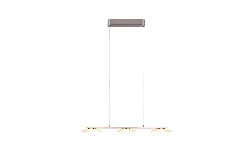 Trio Lighting Merton LED taklampe 3L børstet stål - Belysning - Innendørsbelysning & Lamper - Vinduslampe - Vinduslampe hengende