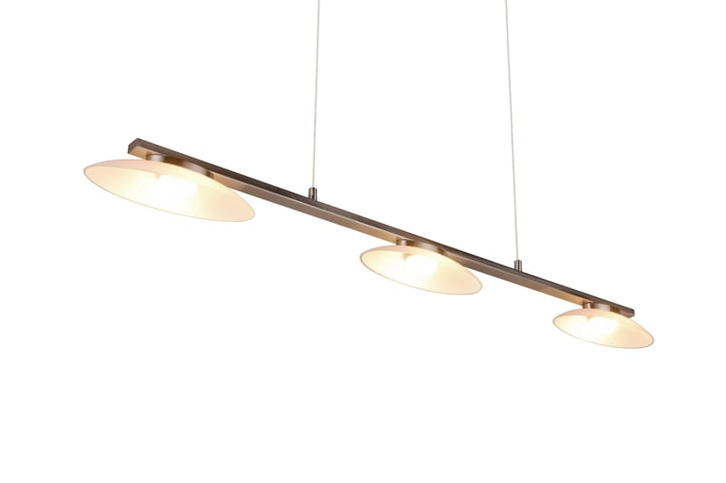 Trio Lighting Merton LED taklampe 3L børstet stål - Belysning - Innendørsbelysning & Lamper - Vinduslampe - Vinduslampe hengende