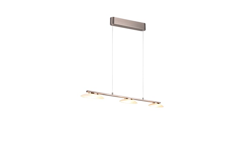 Trio Lighting Merton LED taklampe 3L børstet stål - Belysning - Innendørsbelysning & Lamper - Vinduslampe - Vinduslampe hengende