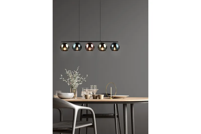 Trio Lighting Sheldon taklampe 5L E14 flerfarget - Belysning - Innendørsbelysning & Lamper - Vinduslampe - Vinduslampe hengende