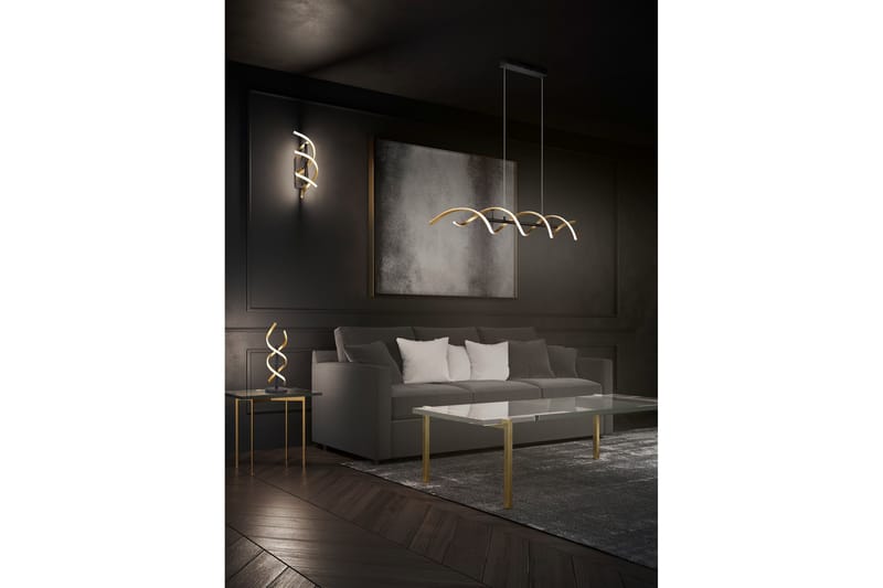 Sequence LED-Bordlampe Matt Messing/Matt Svart - Trio Lighting - Belysning - Innendørsbelysning & Lamper - Vinduslampe - Vinduslampe på fot