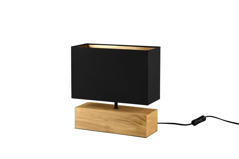 Woody Bordlampe 30 cm Svart/Tre - Belysning - Innendørsbelysning & Lamper - Vinduslampe - Vinduslampe på fot