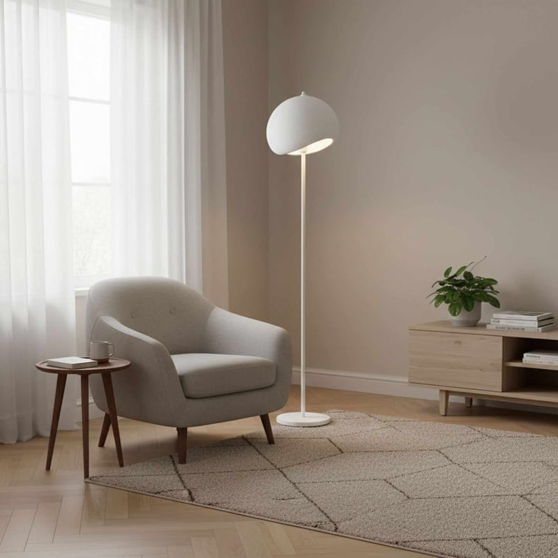 Vyrel gulvlampe 34 cm - Hvit - Belysning - Innendørsbelysning & Lamper - Soveromslampe