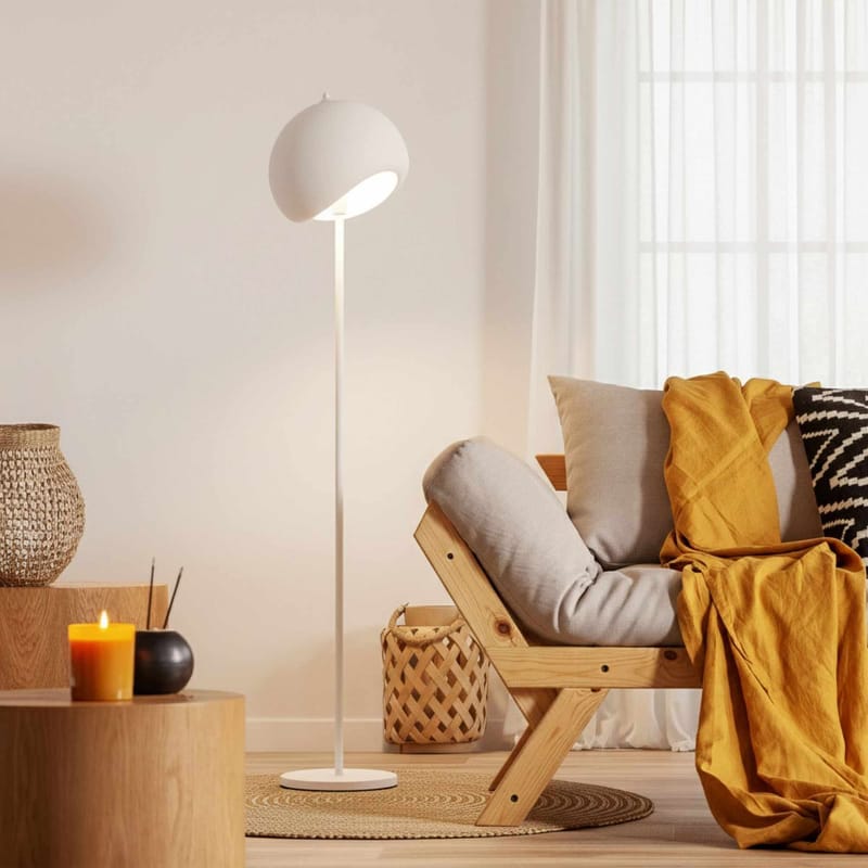 Vyrel gulvlampe 34 cm - Hvit - Belysning - Innendørsbelysning & Lamper - Soveromslampe