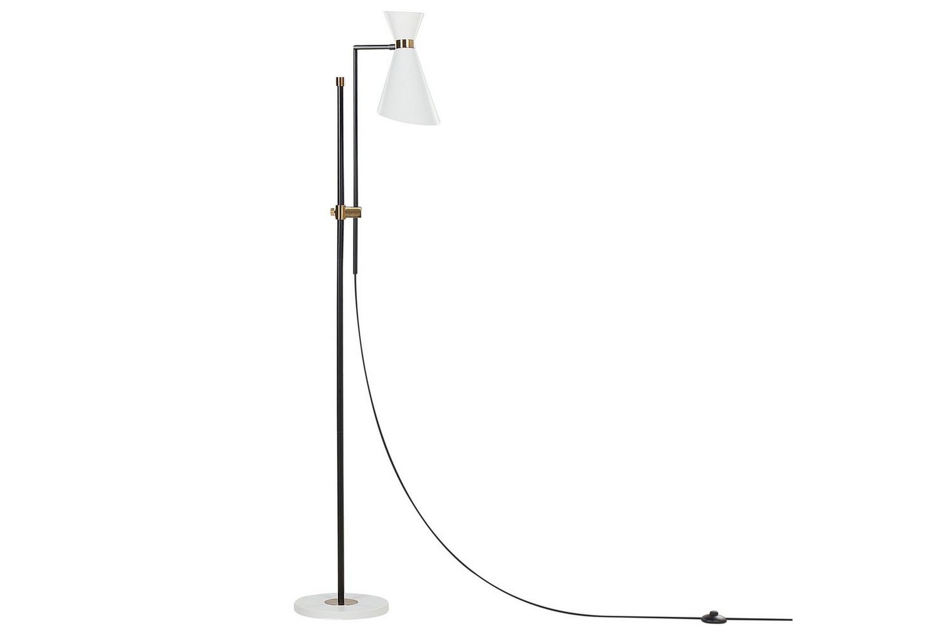 Yassil Gulvlampe 180 cm - Svart/Hvit - Belysning - Innendørsbelysning & Lamper - Soveromslampe
