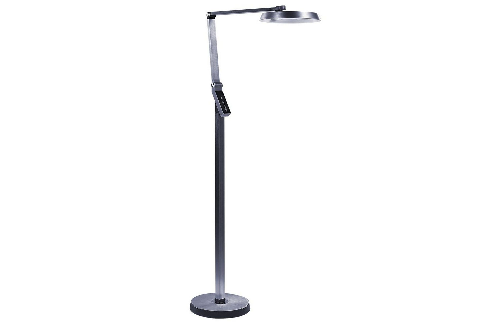 Gulvlampe LED-lampe Mørkegrå Grå Syntetisk Materiale 170 cm Dimming Moderne Belysning Hjemmekontor