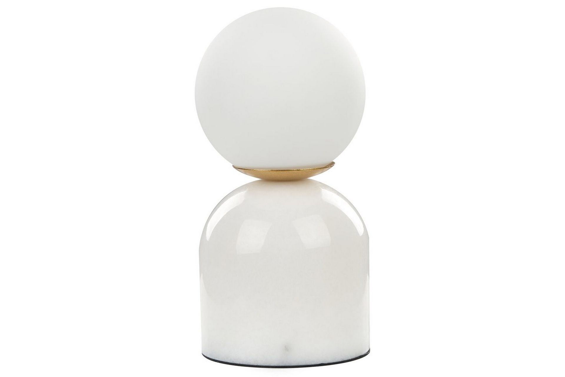 Bordlampe Hvit Glass Marmor 45 cm Rund skjerm 1 lyskilde Moderne design Belysning Dekorativ Nattlampe