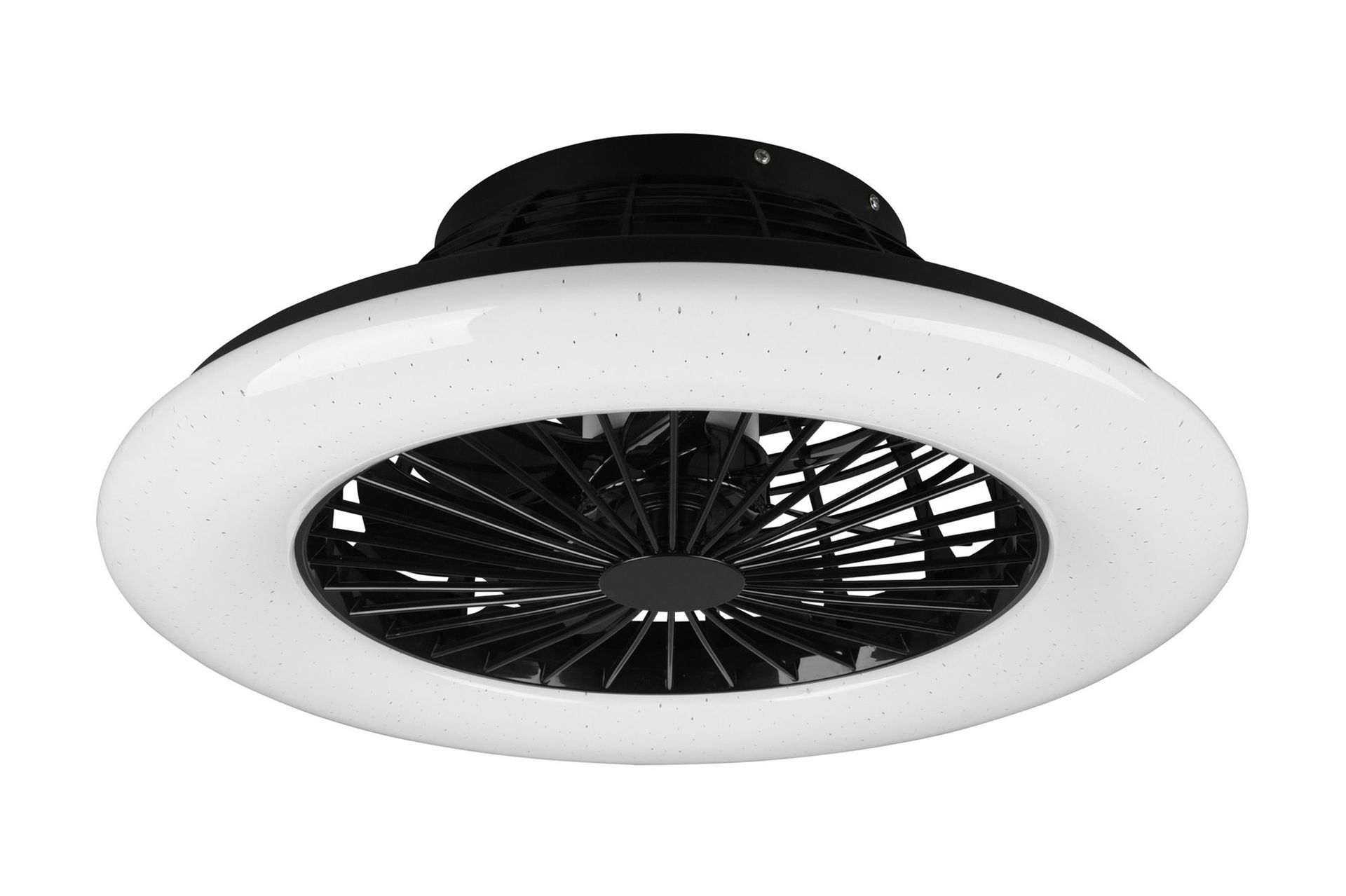 Trio Stralsund -LED-tuuletinvalaisin 50 cm, 30 W, mattamusta