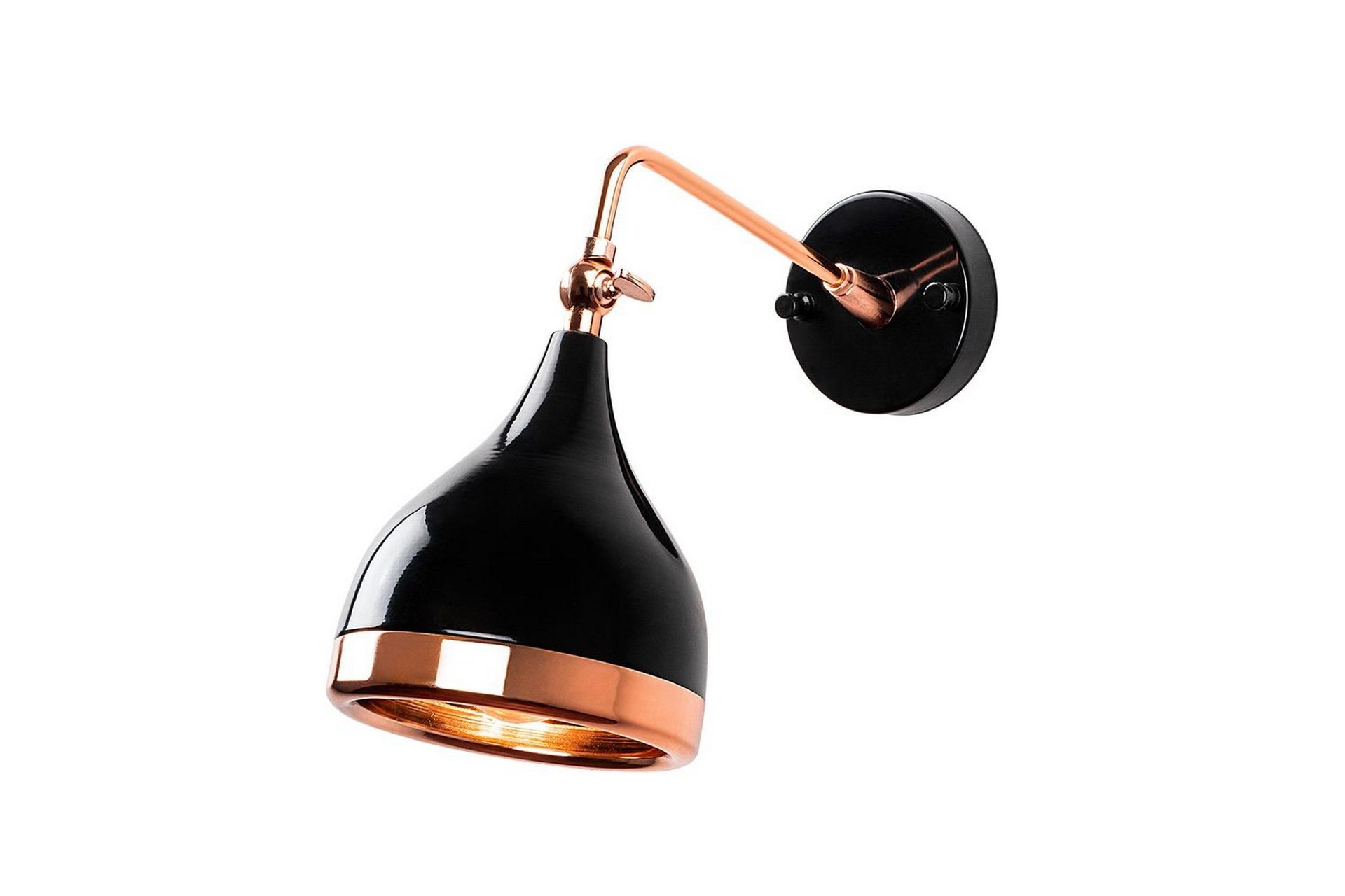 Vegg Lampe Soodz Svart Kobber Svart Kobber Belysning Trademax vegg-lampe-soodz-svart-kobber-svart-kobber-belysning-trademax