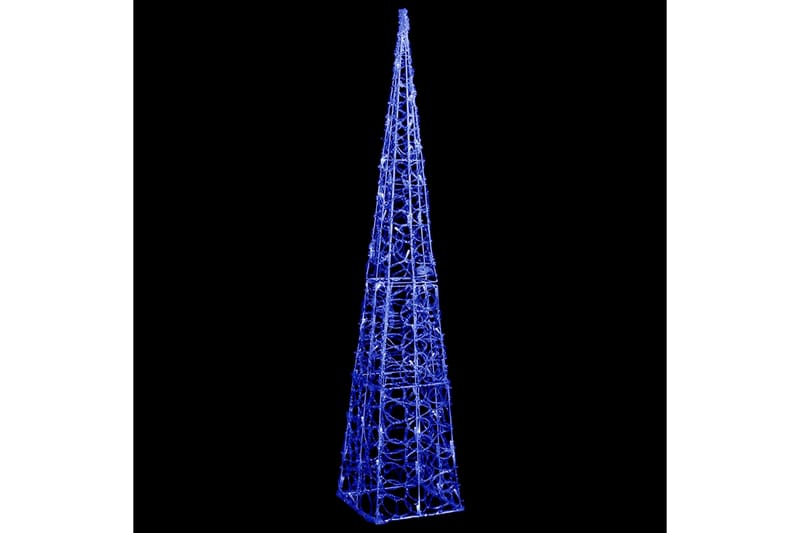 Dekorativ LED-lyskjegle i akryl blå 120 cm - Øvrig julebelysning