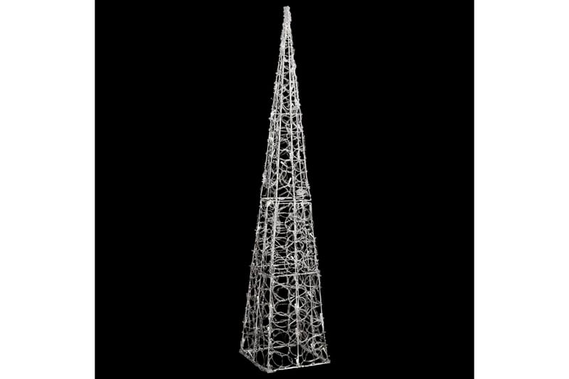 Dekorativ LED-lyskjegle i akryl kaldhvit 120 cm - Øvrig julebelysning