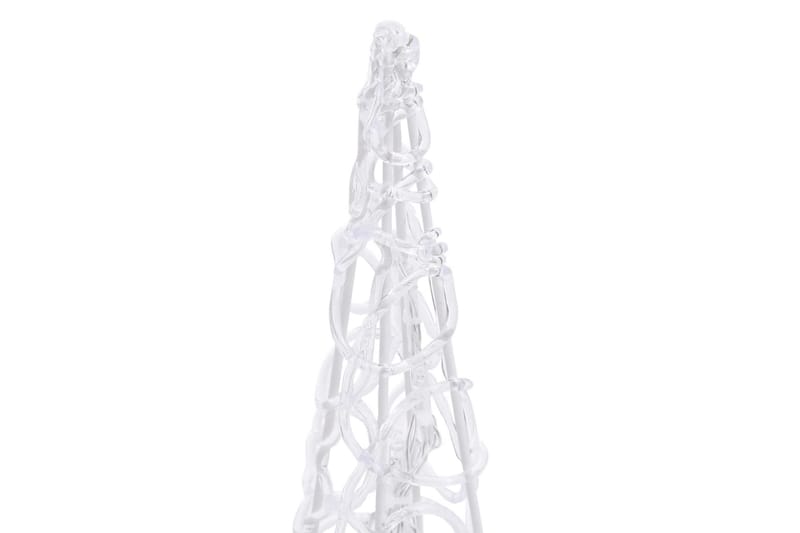 Dekorativ LED-lyskjegle i akryl kaldhvit 120 cm - Øvrig julebelysning