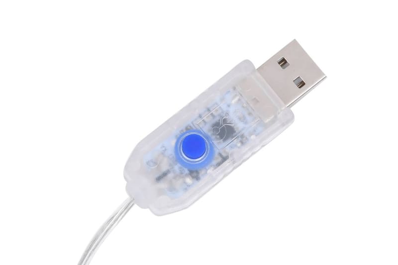 Dekorativt LED lyskjeglesett i akryl blå 60/90/120cm - Blå - Øvrig julebelysning