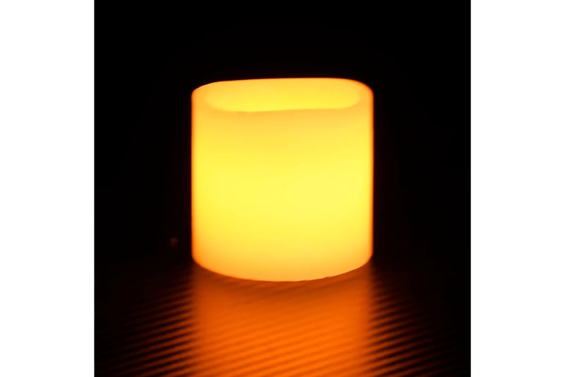 Flammefrie LED-stearinlys 100 stk med fjernkontroll varmhvit - Krem - Øvrig julebelysning